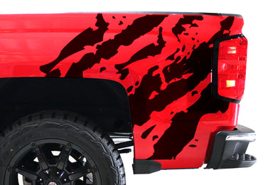 Chevy Chevrolet  Silverado 2014 2015 2016 2017 Truck Decal Vinyl Graphics Black Design