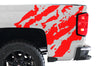 Chevy Chevrolet  Silverado 2014 2015 2016 2017 Truck Decal Vinyl Graphics Red Design