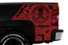 Chevy Chevrolet  Silverado 2008 2009 2010 2011 2012 2013 Truck Decal Vinyl Graphics Red Design