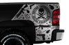 Chevy Chevrolet Silverado Truck Decal Vinyl Graphics Silver 2nd Amendment Design