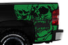 Chevy Chevrolet Silverado Truck Decal Vinyl Graphics Green Skull Design