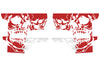 Chevy Chevrolet Silverado Truck Decal Vinyl Graphics Red Skull Design