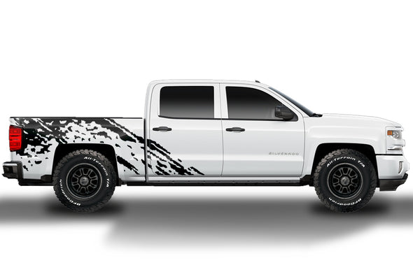 Chevy Chevrolet  Silverado 2014 2015 2016 2017 Truck Decal Vinyl Graphics Black Design