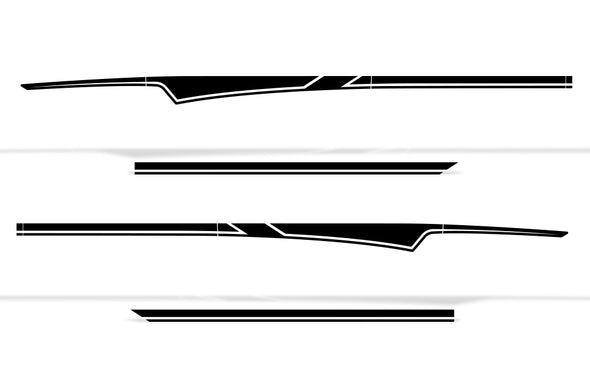 Chevy Chevrolet  Silverado 2014 2015 2016 2017 Truck Decal Vinyl Graphics Black Design
