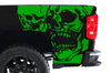 Chevy Chevrolet  Silverado 2014 2015 2016 2017 Truck Decal Vinyl Graphics Green Skull Design