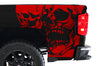 Chevy Chevrolet  Silverado 2014 2015 2016 2017 Truck Decal Vinyl Graphics Red Skull Design