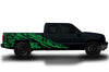 Chevy Chevrolet Silverado Car Decal Vinyl Graphics Green Skull Design