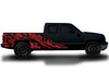 Chevy Chevrolet Silverado Car Decal Vinyl Graphics Red Skull Design