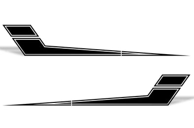 Chevy Chevrolet  Silverado Car Decal Vinyl Graphics Black Design