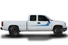 Chevy Chevrolet Silverado Car Decal Vinyl Graphics Blue Design