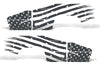 Chevy Chevrolet Silverado Car Decal Vinyl Graphics Gray American Flag Design