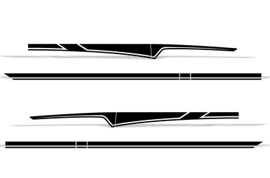 Chevy Chevrolet  Silverado Car Decal Vinyl Graphics Black Design