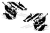 Chevy Chevrolet  Silverado Car Decal Vinyl Graphics Black Design