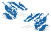 Chevy Chevrolet Silverado Car Decal Vinyl Graphics Blue Design