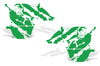 Chevy Chevrolet Silverado Car Decal Vinyl Graphics Green Design