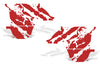 Chevy Chevrolet Silverado Car Decal Vinyl Graphics Red Design