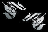 Chevy Chevrolet Silverado Car Decal Vinyl Graphics Silver Design