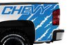 Chevy Chevrolet Silverado Car Decal Vinyl Graphics Blue Design