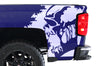 Chevy Chevrolet  Silverado 2014 2015 2016 2017 Truck Decal Vinyl Graphics White Skull Design