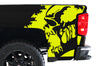Chevy Chevrolet  Silverado 2014 2015 2016 2017 Truck Decal Vinyl Graphics Yellow Skull Design