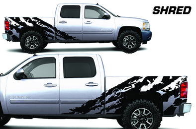 Chevy Chevrolet  Silverado Car Decal Vinyl Graphics Black Design