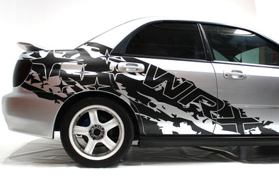 Subaru WRX (2002-2007) Custom Vinyl Decal Side Wrap Kit - Solid