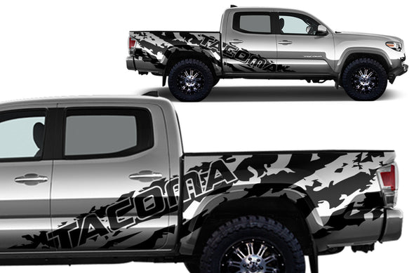 Toyota Tacoma TRD Truck Vinyl Decal Graphics Custom Black Design 