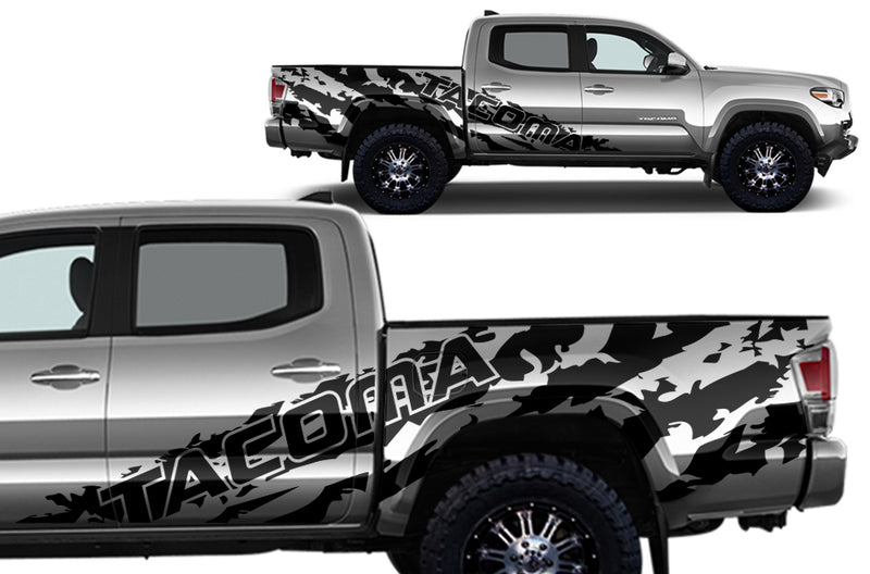 Toyota Tacoma TRD Truck Vinyl Decal Graphics Custom Black Design 