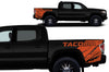 Toyota Tacoma TRD Truck Vinyl Decal Graphics Custom Orange Design