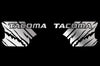 Toyota Tacoma TRD Truck Vinyl Decal Graphics Custom Silver Design