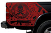 Toyota Tacoma TRD Truck Vinyl Decal Graphics Custom Red Skull Design