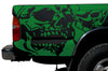 Toyota Tacoma TRD Truck Vinyl Decal Graphics Custom Green Skull Design