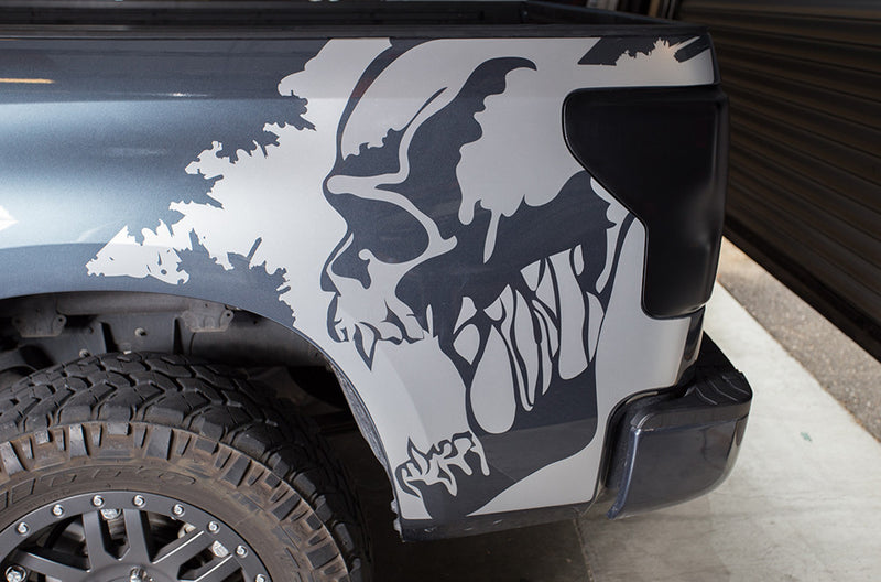 Pair Rear Bedside Vinyl Decals For Toyota Tundra 2007-2024 Made In USA