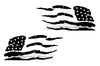 Toyota 4Runner 4 Runner TRD Truck Vinyl Decal Graphics Custom Black American Flag Design