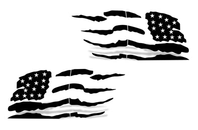Toyota 4Runner 4 Runner TRD Truck Vinyl Decal Graphics Custom Black American Flag Design