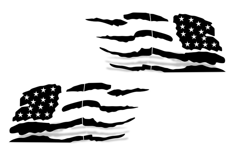 Toyota 4Runner 4 Runner TRD Truck Vinyl Decal Graphics Custom Black American Flag Design