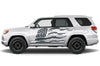 Toyota 4Runner 4 Runner TRD Truck Vinyl Decal Graphics Custom Gray American Flag Design