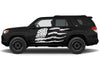 Toyota 4Runner 4 Runner TRD Truck Vinyl Decal Graphics Custom White American Flag Design