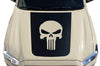Toyota Tacoma TRD Truck Vinyl Decal Graphics Custom Black Punisher Skull Hood Design