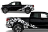 Toyota Tundra TRD Truck Vinyl Decal Graphics Custom White Skull Design